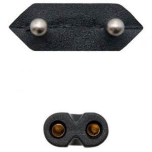 Cable Alimentación Forma 8 Nanocable 10.22.0402-L200/ CEE7/16 Macho - C7 Hembra/ 2m/ Negro