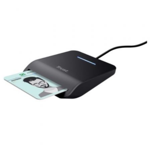 Lector de DNI Trust Primo 26061/ USB Tipo-C/ Negro