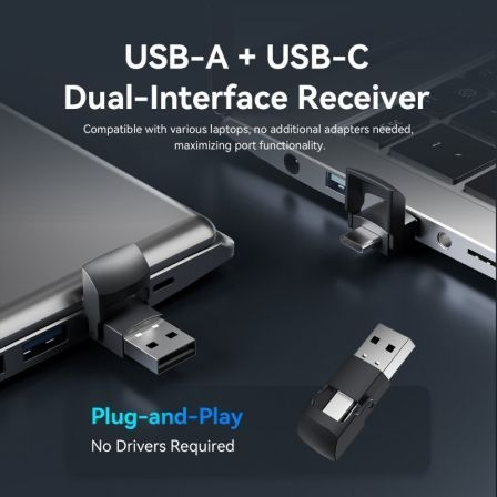 Presentador Inalámbrico Vention KQPB0/ 2.4GHz/ Negro