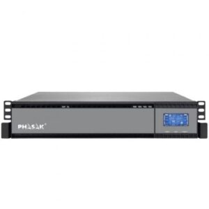 SAI Online Phasak Rack 19" 1000 VA Online LCD/ 1000VA-900W/ 2 Salidas/ Formato Rack