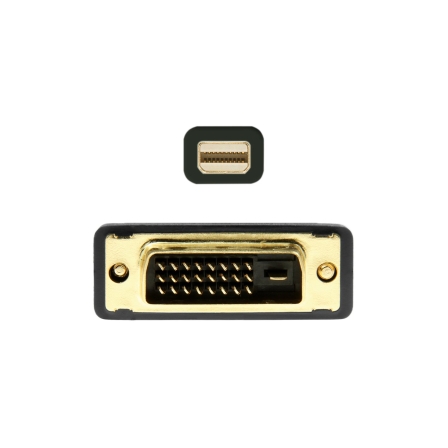 Cable Conversor Mini DisplayPort Aisens A125-0363/ Mini DisplayPort Macho - DVI Macho/ 2m/ Negro