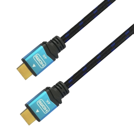 Cable HDMI 2.0 4K Aisens A120-0358/ HDMI Macho - HDMI Macho/ 3m/ Negro/ Azul