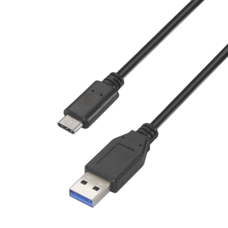Cable USB 3.1 Tipo-C Aisens A107-0450/ USB Tipo-C Macho - USB Macho/ 10Gbps/ 1.5m/ Negro