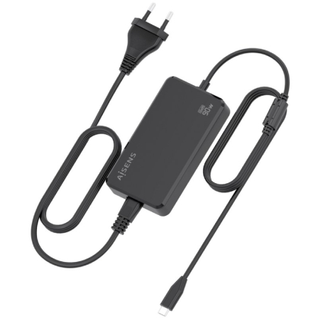 Cargador de Portátil GaN Aisens ASCH-1PD90D069-BK/ 1xUSB Tipo-C/ 90W/ Automático/ Voltaje 5-20V