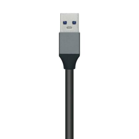 Hub USB 3.0 Aisens A106-0507/ 4xUSB/ Gris