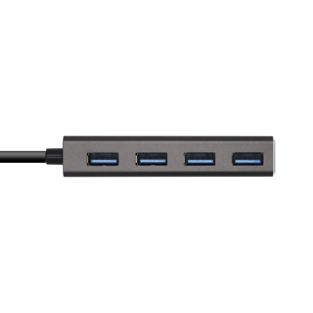Hub USB Tipo-C Aisens A109-0403/ 4xUSB/ Gris