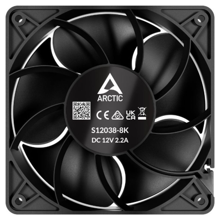 Pack de 3 Ventiladores Arctic S12038-8K/ 12cm