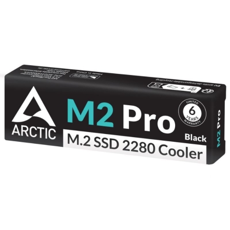 Disipador Térmico para SSD M.2 2280 Arctic M2 Pro/ Negro