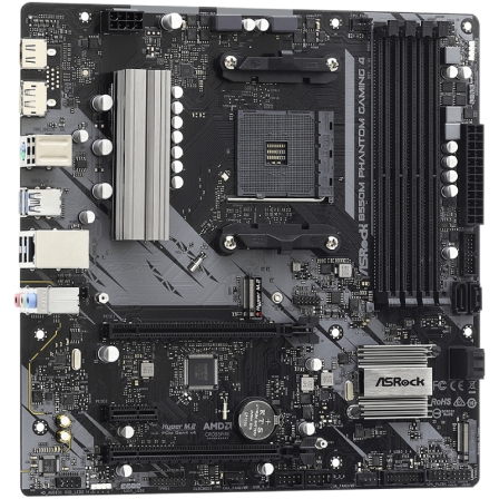 Placa Base Asrock B550M Phantom Gaming 4/ DDR4/ PCIe 4.0/ Socket AM4/ Micro ATX
