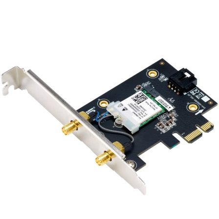 Tarjeta de Red Inalámbrica-PCI Express Asus PCE-BE6500/ 6500Mbps/ 2.4/5/6GHz
