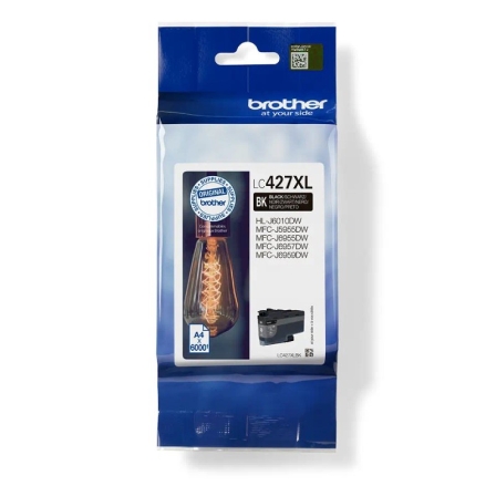 Cartucho de Tinta Original Brother LC-427 XL Alta Capacidad/ Negro