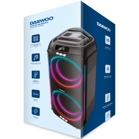 Altavoz Portable con Bluetooth Daewoo Party Speaker DW3010/ 40W/ 2.1