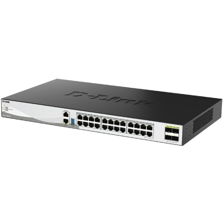 Switch Gestionable D-Link DXS-3130-28/E 24 Puertos/ RJ-45 10Gbps/ SFP/ PoE