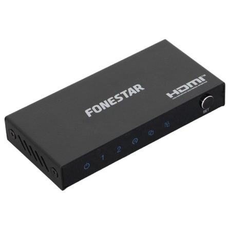 Duplicador HDMI Fonestar FO-22S2ED/ 2x HDMI Hembra - HDMI Macho