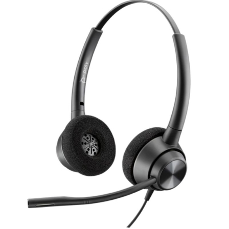 Auriculares Poly EncorePro 320/ con Micrófono/ QD/ Negros