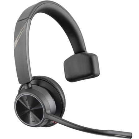 Auricular Inalámbrico Poly Voyager 4310 + Adaptador BT700 + Base de Carga/ con Micrófono/ Bluetooth/ Negro