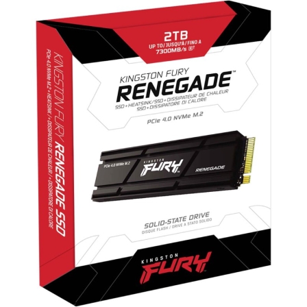 Disco SSD Kingston FURY Renegade SSD 2000GB/ M.2 2280 PCIe Gen4/ Con Disipador de Calor