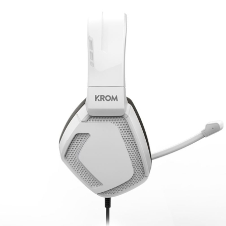 Auriculares Gaming con Micrófono Krom Kopa Pro/ Jack 3.5/ Blancos