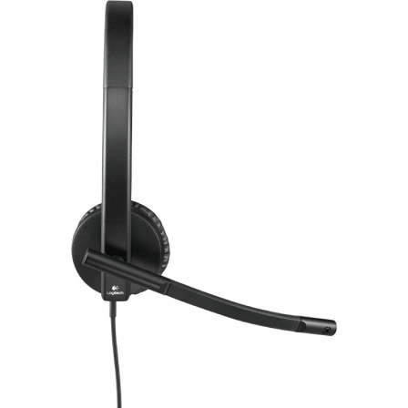Auriculares Logitech H570E/ con Micrófono/ USB/ Negros
