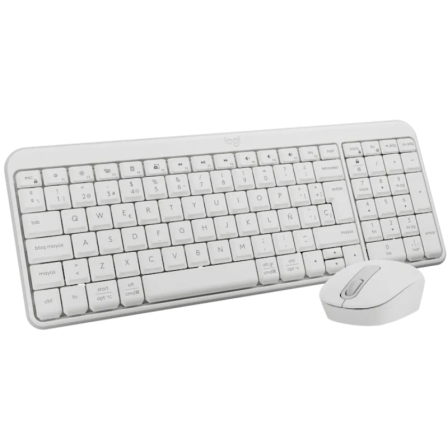 Teclado y Ratón Inalámbricos Logitech Wireless Combo MK250/ Blanco